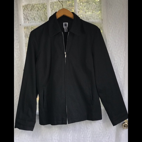 GAP Jackets & Blazers - Women’s Gap Black Jacket Zip Up Sz XL